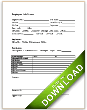 Employment Status Form
